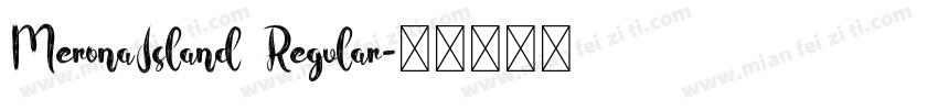 MeronaIsland Regular字体转换
